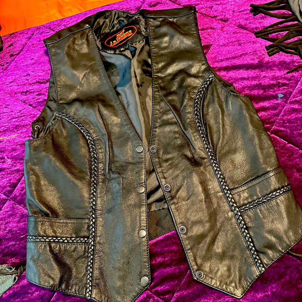 100% Leather Vest
